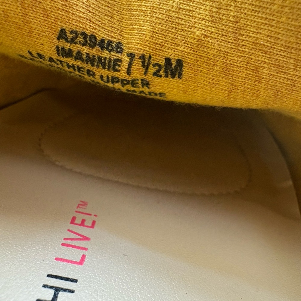 Isaac Mizrahi Live Yellow Suede Loafers - Picture 6 of 7